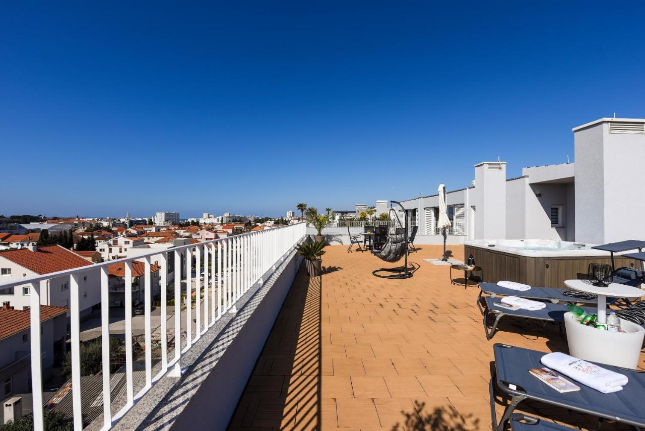 Апартаменты Zadar Sunset Penthouse With Spectacular View And Jacuzzi Экстерьер фото